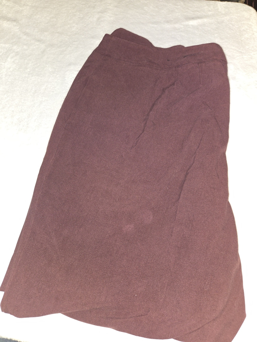 Lane Bryant Wine Burgundy Wide-Leg Trousers